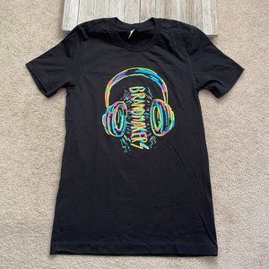 Canvas Bella + Canvas S Brandmaker With Headphones Colorful Graphic T-Shirt
